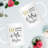 anniversary Coffee Mug Set of 2, 11oz